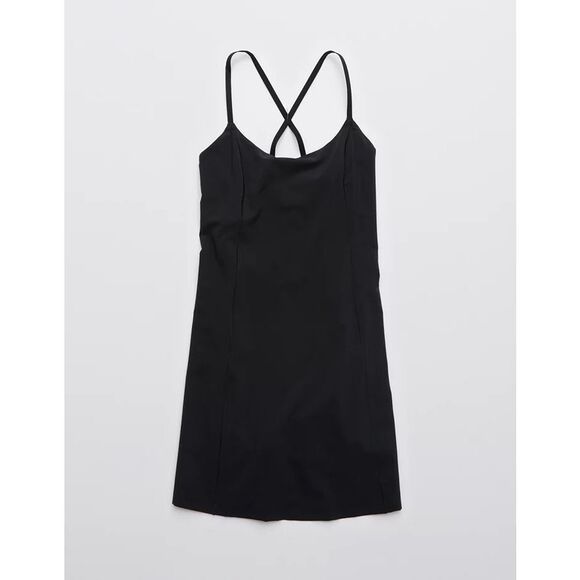 OFFLINE By Aerie Exercise Dress Black size M Mini Athleisure - Picture 3 of 13